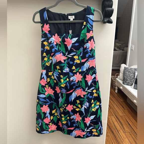 J. Crew Factory Dresses & Skirts - NWT J. Crew Factory Navy Floral Sleeveless Mini Dress Sz 8 Women’s $98